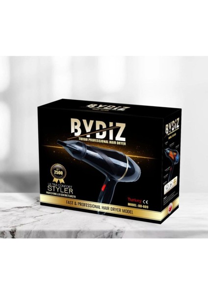 Bd 609 Turbo Professional Saç Kurutma ve Fön Makinesi 2500 Watt