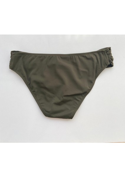Haki Çok Dar Kalın Kenarlı Bikini Altı fırsatları