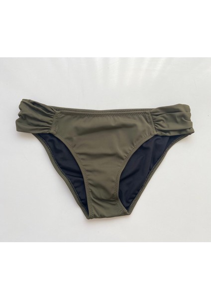 Haki Çok Dar Kalın Kenarlı Bikini Altı indirimleri