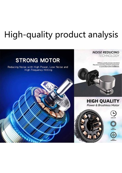Unıden X-Pro 4 Masaj Tabancası Sessiz Ultra Güçlü Dokunmatik LED Ekranlı Profesyonel Masaj Aleti