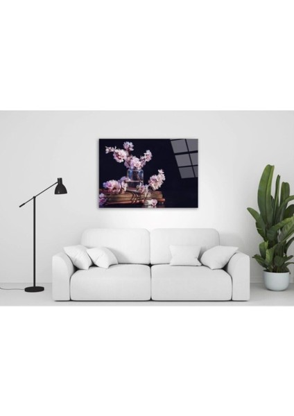 Çiçekler Cam Tablo 50 x 70 cm