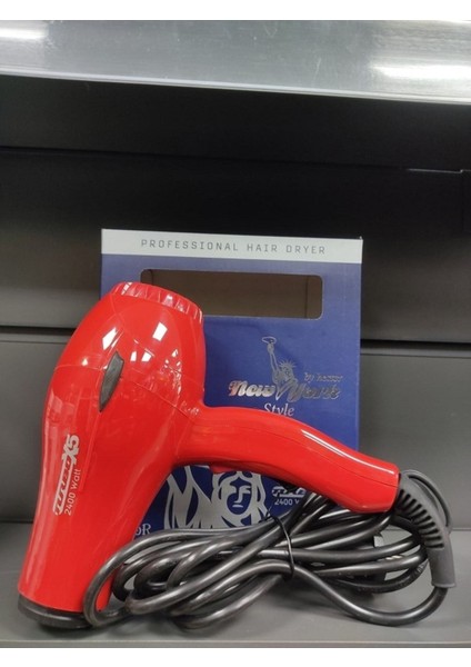 Newyork Style Profesyonel Saç Kurutma ve Fön Makinesi Kırmızı Renk 2400 WATT..MIRACLE210315