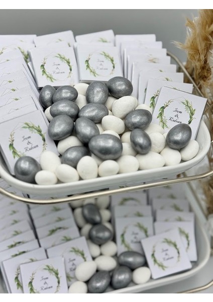 Iki Katlı Sunumluk Çiçek Süslemeli Stand Kız Isteme Çikolatası 80 Adet Söz Nişan Çikolatası Drajeli fiyatları