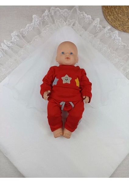 Yenidoğan Ipek Pamuklu Inci Lüks Kundak Bebek Battaniyesi Ekru