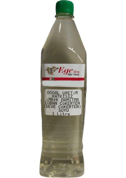 Çoban Çökerten(Deve Çökerten) Suyu Imbik Damıtma 1 Litre modelleri