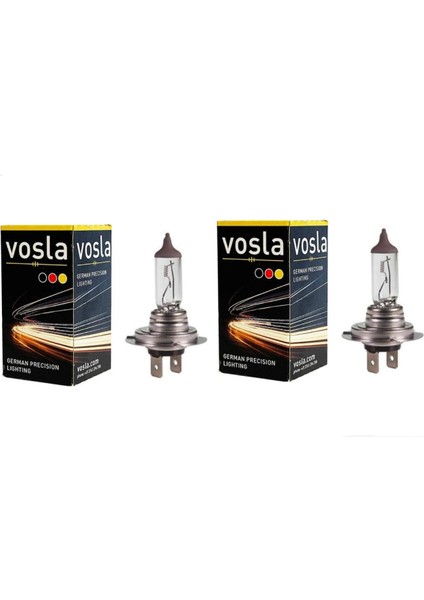 2 Adet 12V H7 55W Standart Halogen Ampul