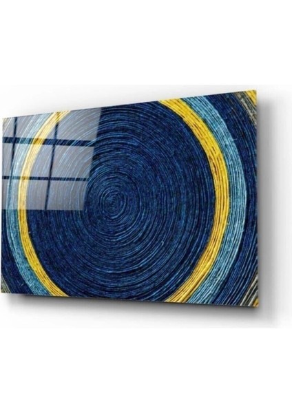 Renkli Halkalar 2 Cam Tablo 50 x 70 cm