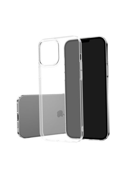 iPhone 13 Pro Max Kılıf Ince ve Üstün Koruma Sağlayan Carat Premium Şeffaf Sert Silikon Kapak
