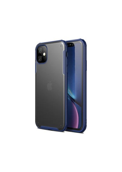 iPhone 11 Kılıf Ultra Köşe Koruması Sağlayan Arkası Mat Saydam Corvex Premium Kapak