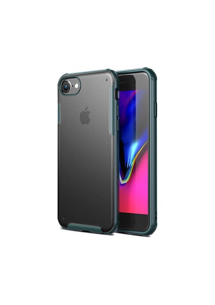 iPhone 7 Kılıf Ultra Köşe Koruması Sağlayan Arkası Mat Saydam Corvex Premium Kapak
