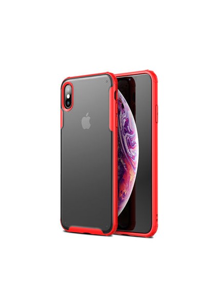 iPhone x Kılıf Ultra Köşe Koruması Sağlayan Arkası Mat Saydam Corvex Premium Kapak