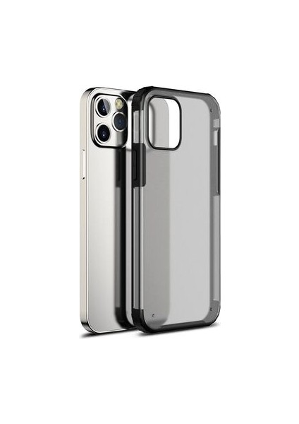 iPhone 12 Pro Kılıf Ultra Köşe Koruması Sağlayan Arkası Mat Saydam Corvex Premium Kapak