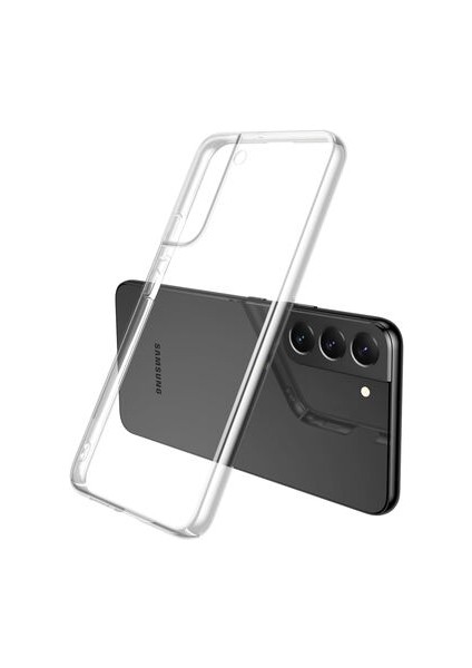 Samsung Galaxy S22 Plus Kılıf Ince ve Üstün Koruma Sağlayan Carat Premium Şeffaf Sert Silikon Kapak