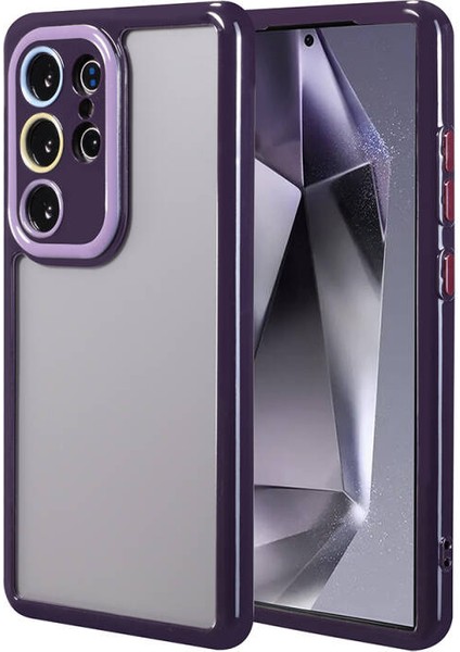 Samsung Galaxy S24 Ultra Kılıf Lens Korumalı ve Renkli Şık Aventra Silikon Kapak