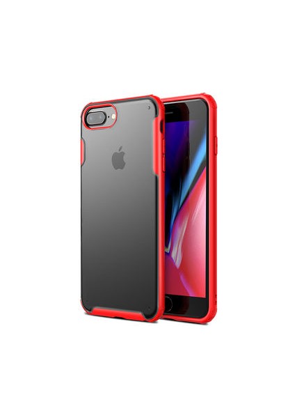 iPhone 8 Plus Kılıf Köşeleri Airbagli ve Sert Yapılı Mat Halozen Premium Kapak