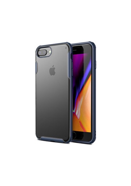 iPhone 7 Plus Kılıf Ultra Köşe Koruması Sağlayan Arkası Mat Saydam Corvex Premium Kapak