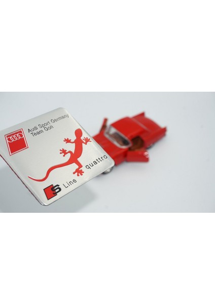Audi S Line Quattro Krom Metal 3m Bagaj Plaka Logo Arma