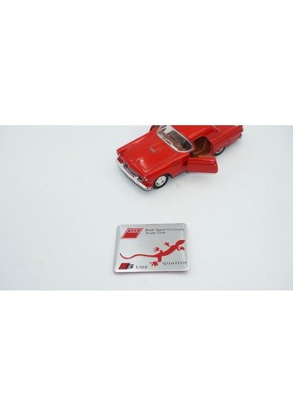 Audi S Line Quattro Krom Metal 3m Bagaj Plaka Logo Arma modelleri