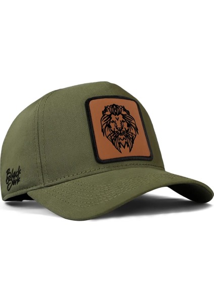 Premium Haki Şapka (Cap) Aslan 2 Logo