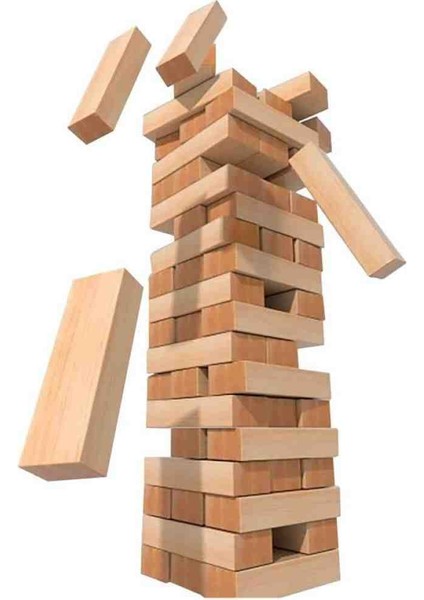 54 Parça Ahşap Denge Oyunu Jenga
