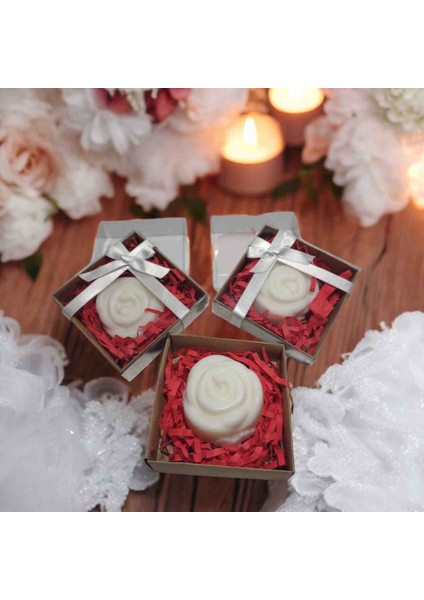 Uc&da 15 Adet Dekoratif Hediyelik Düğün Nişan Doğum Günü Baby Shower Hediyelik Mum