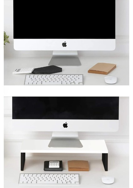 Pc Monitör Yükseltici Ev Ofis Monitör Yükseltici - Ergonomik Çalışma Alanı, Verimlilik Artırıcı Bilgisayar Standı