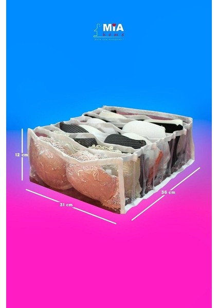 Sütyen Düzenleyici Large Boy /çekmece Düzenleyici - Cepli Organizer - Akordiyon Düzenleyici