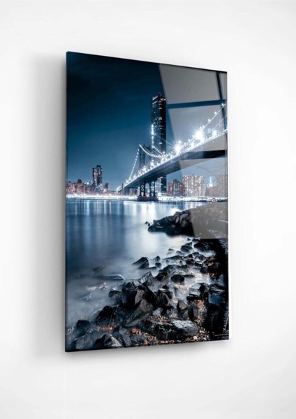 Manhattan Bridge, New York Cam Tablo 70 x 110