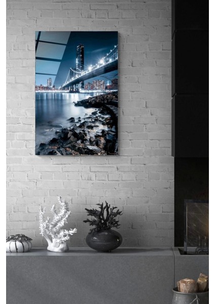 Manhattan Bridge, New York Cam Tablo 70 x 110