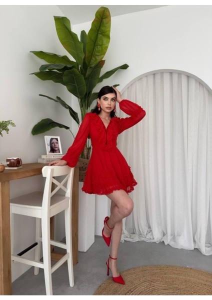 Butik Osıes Fırfırlı Elbise
