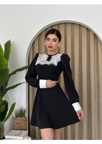 Parma Uzun Kollu Mini Boy Elbise