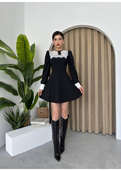 Parma Uzun Kollu Mini Boy Elbise