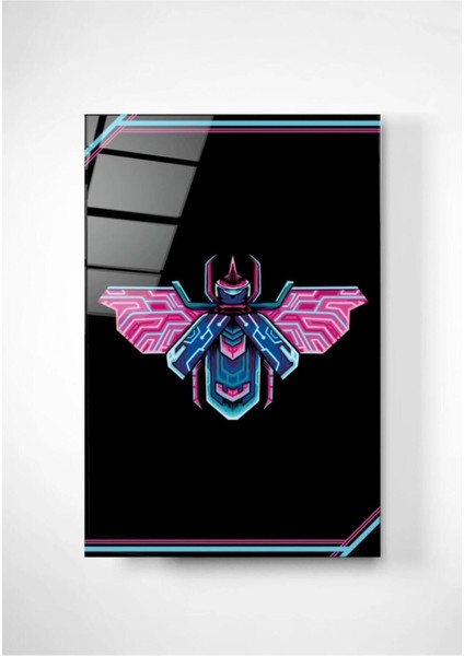 Digi-Art Neon Bee Cam Tablo 70 x 110