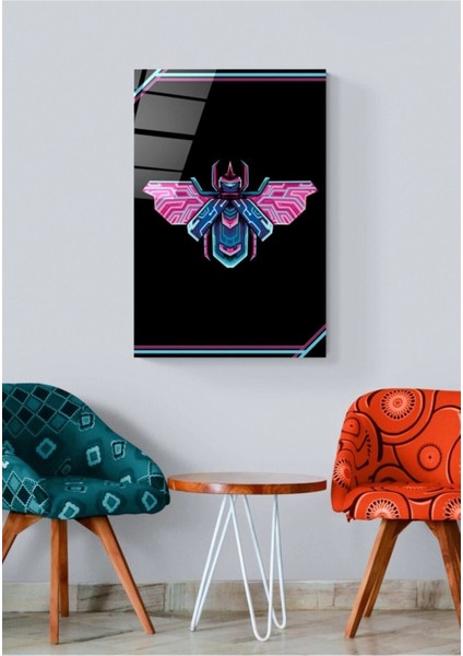 Digi-Art Neon Bee Cam Tablo 70 x 110