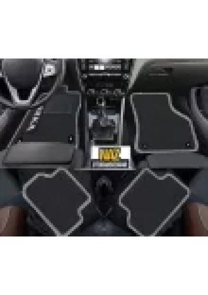Volkswagen TOUREG-2010-2018-TKM Siyah Halı Gri Kenar Petek Topuk