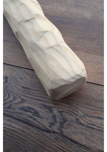 Venty 36 cm Ahşap Yontulmuş Papağan Kafes Tüneği | Macaw | Kakadu | Jako | Amazon | Eklektus | Kayık | T608 | Ayaklar Formda modelleri