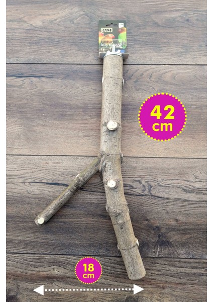 Venty 42 cm Doğal Şekilli Papağan Tüneği - Dal Tünek | Macaw, Kakadu, Jako, Amazon, Alex, Eklektus, Konur Türleri İçin İdeal - L278 indirimleri