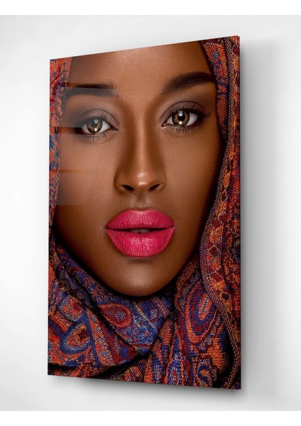 Afrikalı Kadın Cam Tablo fiyatları