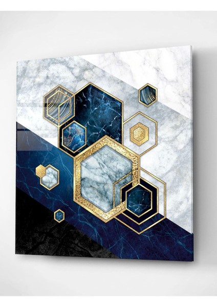Marble Hexagon Cam Tablo