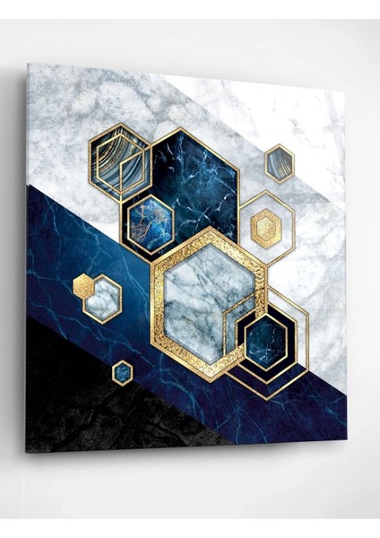 Marble Hexagon Cam Tablo