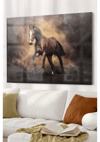 Kahverengi At | Hayvan Temalı Tablo | 50 x 70 cm