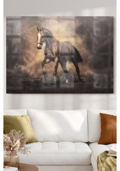 Kahverengi At | Hayvan Temalı Tablo | 50 x 70 cm