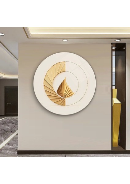Gold Asalet Sanatsal Cam Tablo