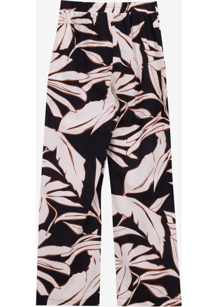 Lastikli Bel Rahat Bej - Siyah Kadın Pantolon FC5SL-PNT0145 fiyatları