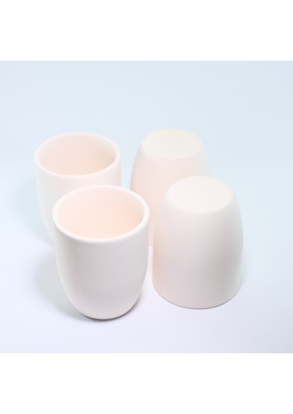 (Ham Ürün) 6 Lı 10 cm Konik Kalemlik -Kulpsuz Kupa Seramik Bisküvi fiyatları