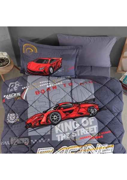 Tek Kişilik Ranforce Genç Desen Uyku Seti Racing Team