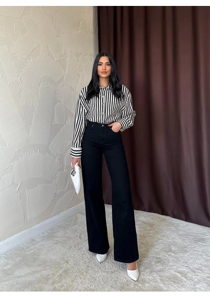 Siyah Comfy Jeans Pantolon