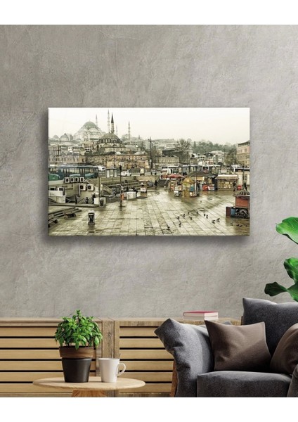 Istanbul Manzara Cam Tablo