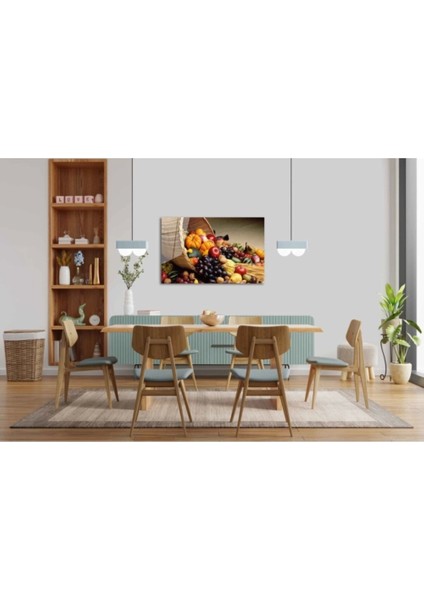 Meyveler Cam Tablo 4mm Dayanıklı Temperli Cam