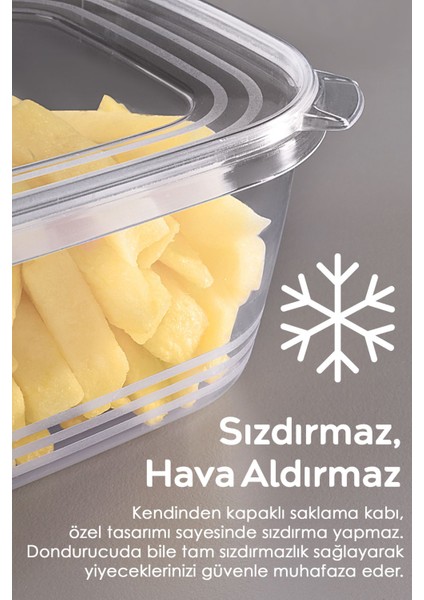 10 Adet Sızdırmaz Kendinden Kapaklı Derin Dondurucuya Uygun Saklama Kabı Hava Almaz Düzenleyici 1lt indirimleri